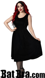 Black Velvet A Line Dress