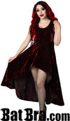 Bordeaux Velvet Succubus Dress