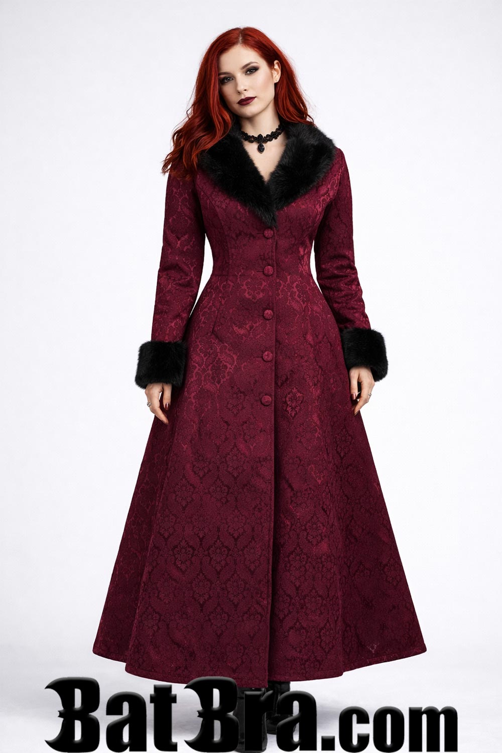 Bordeaux Victorian Coat
