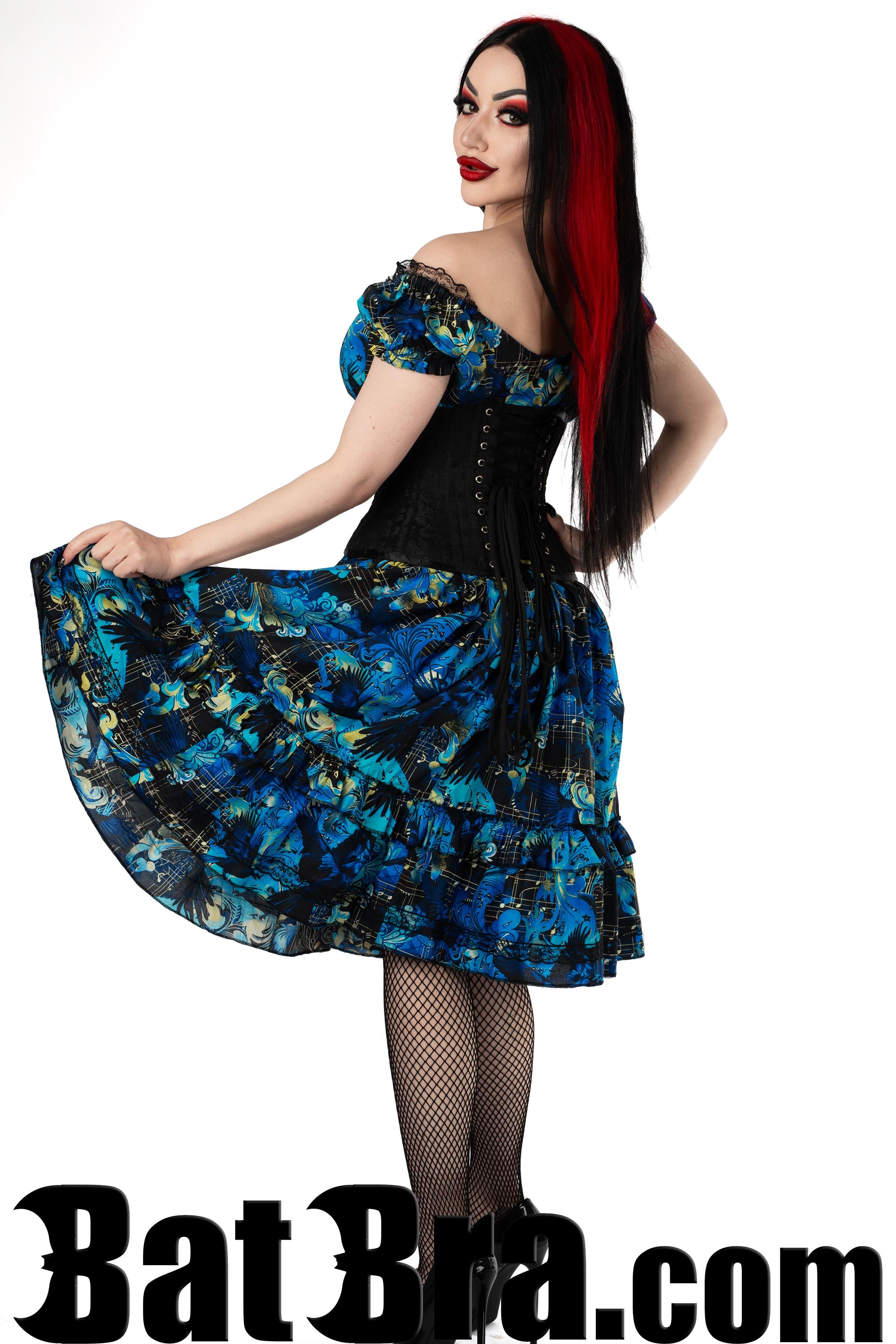 Swing Dress With Music Motif