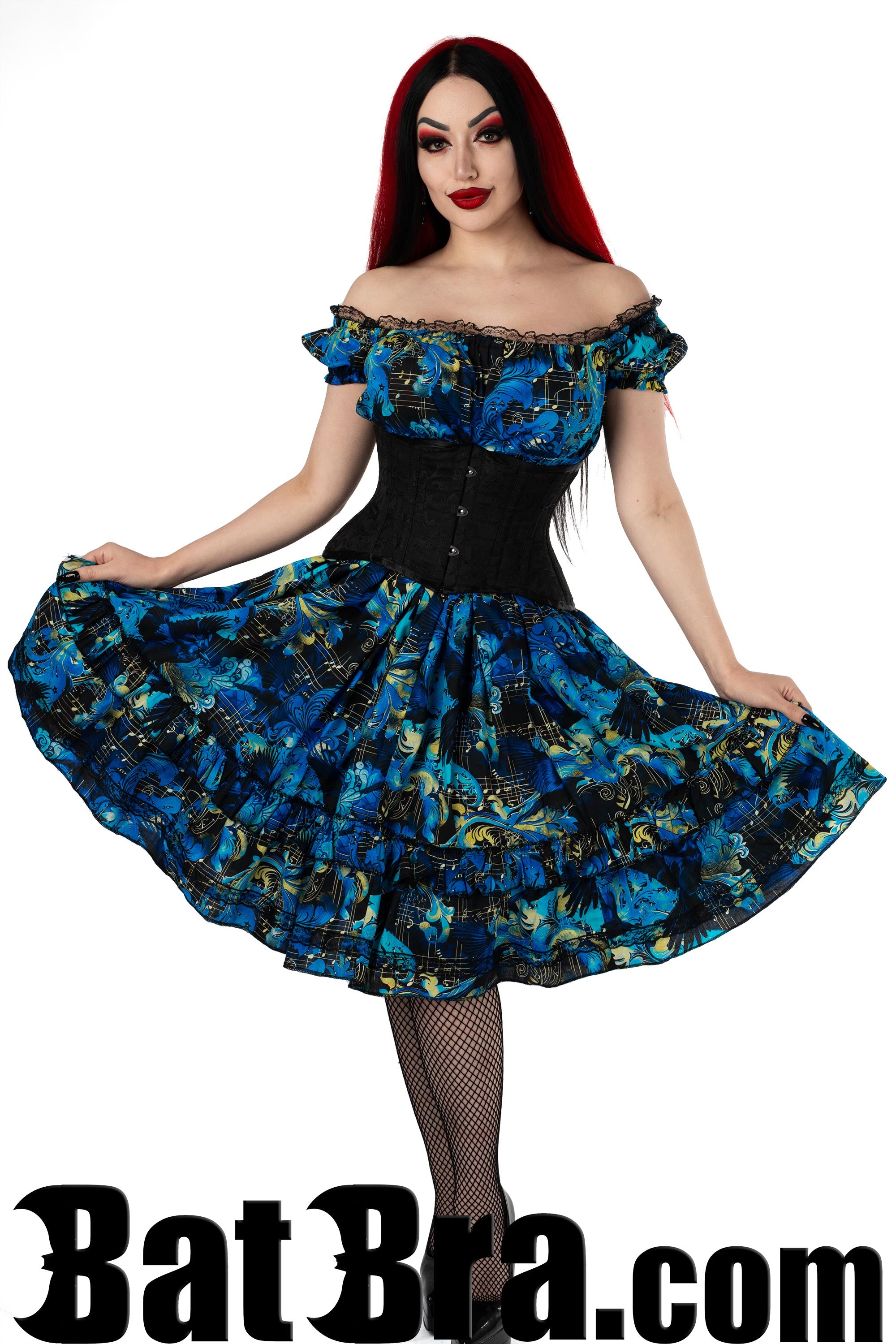 Swing Dress With Music Motif