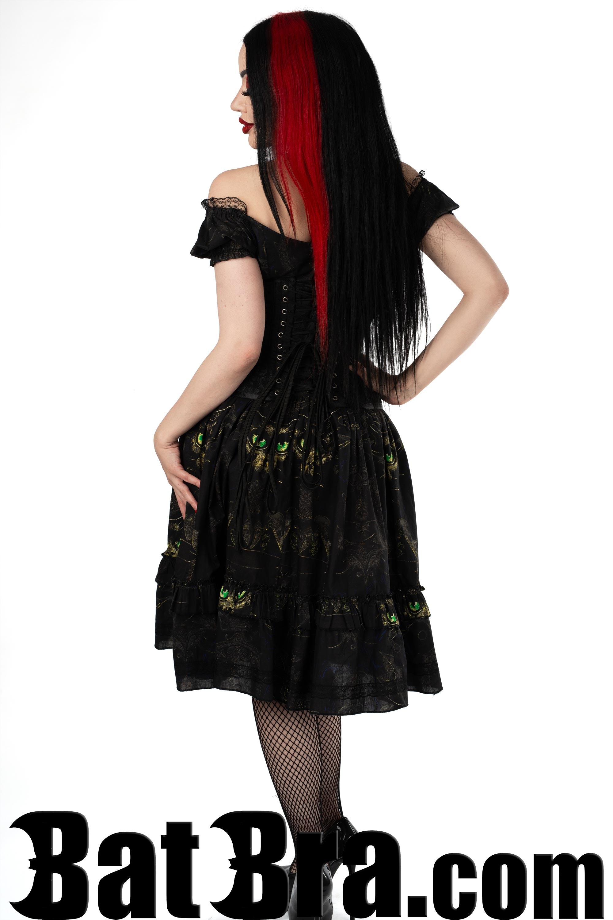 Swing Dress With Sphinx Motif