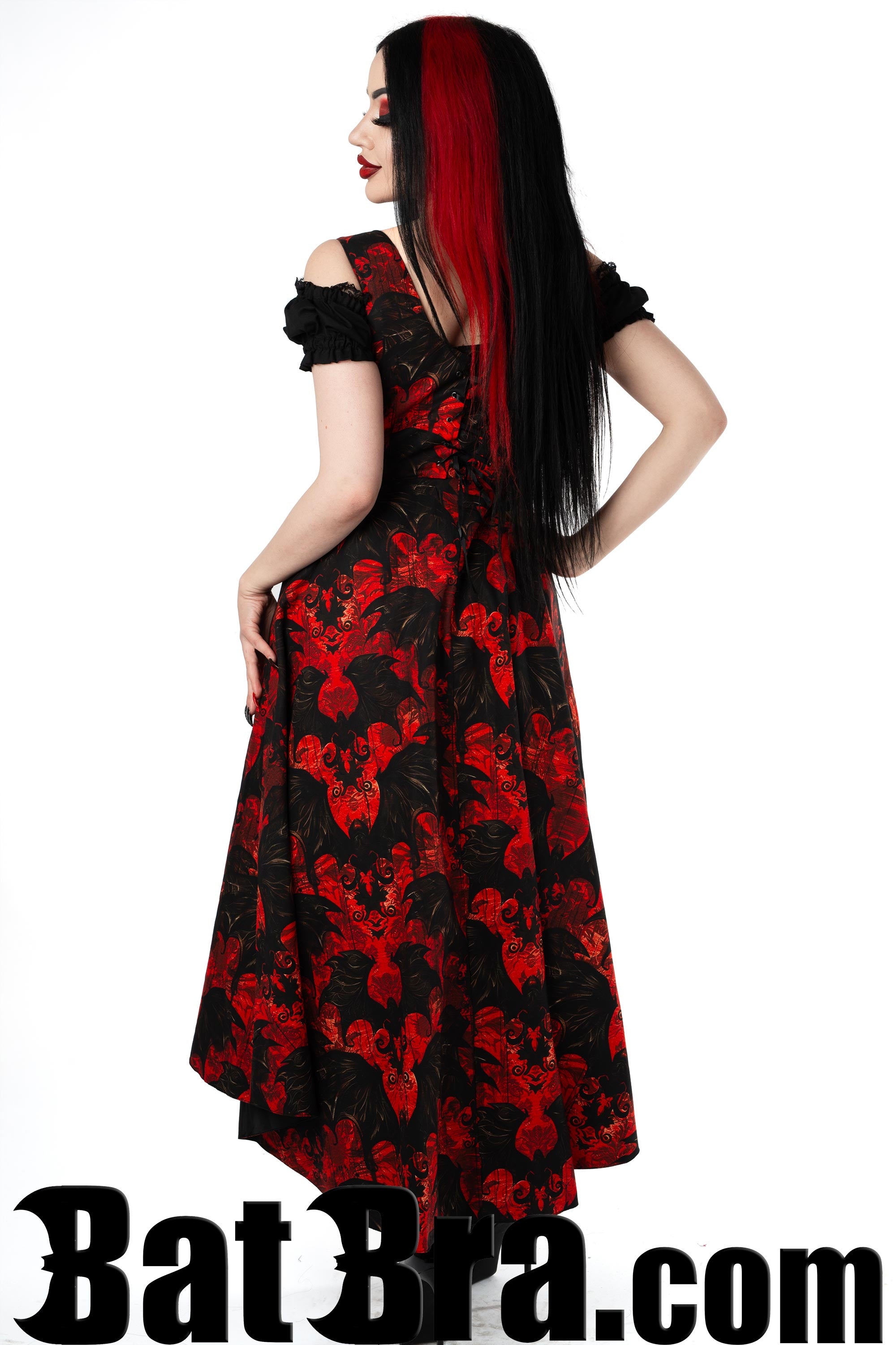 Waistcoat Dress With Bat Motif