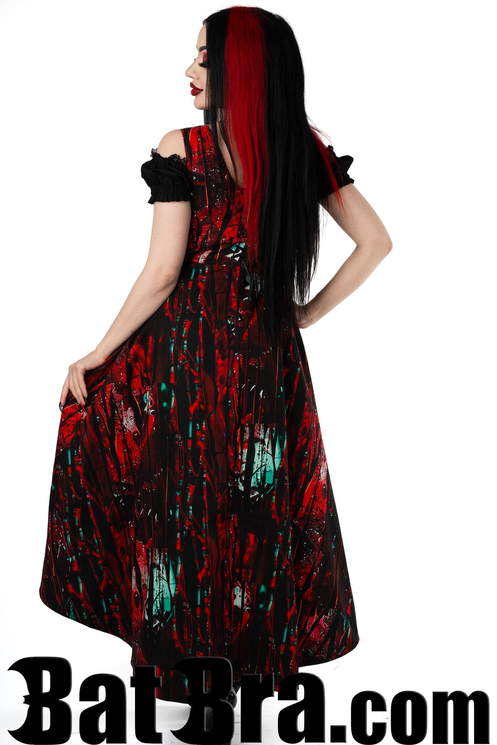 Waistcoat Dress With Blood Motif