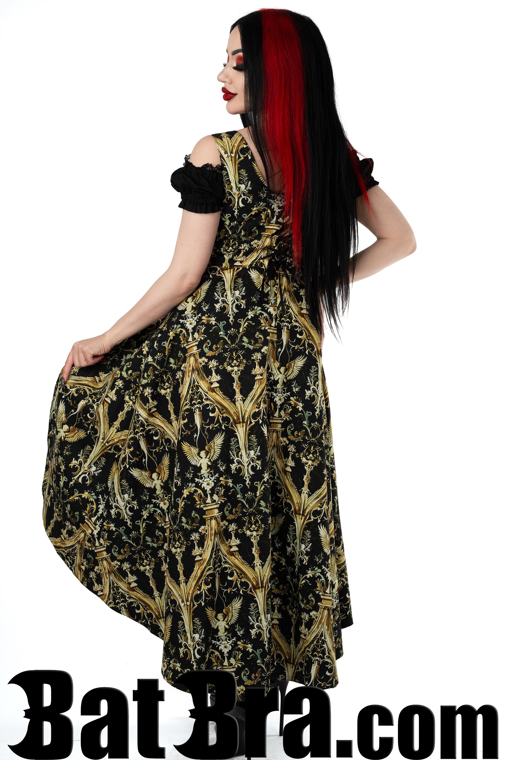 Waistcoat Dress With Cherub Motif