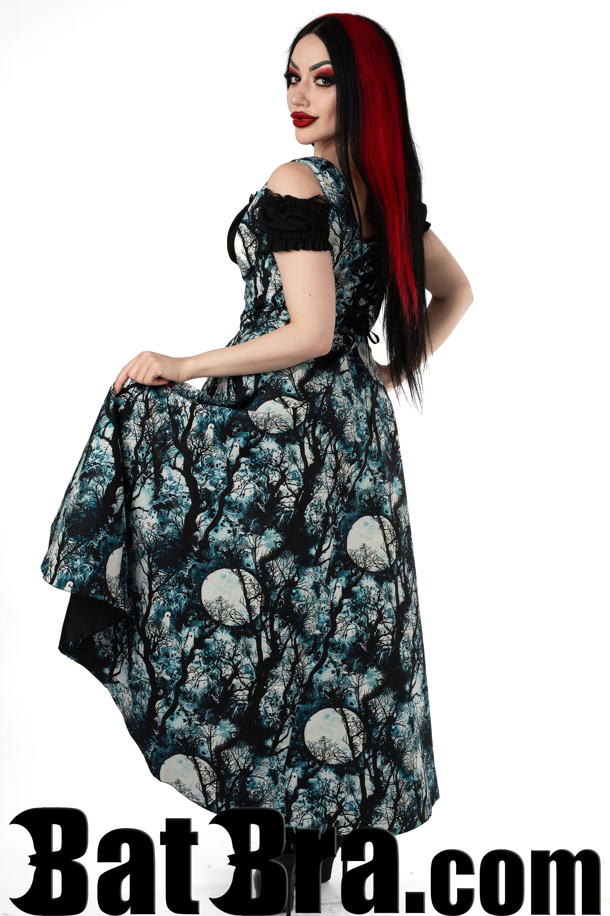 Waistcoat Dress With Forest Motif