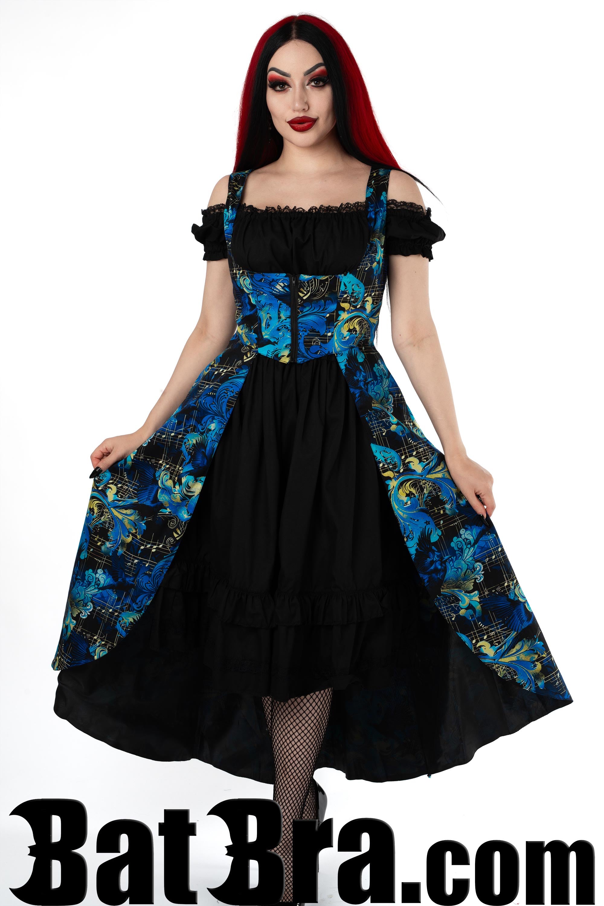Waistcoat Dress With Music Motif