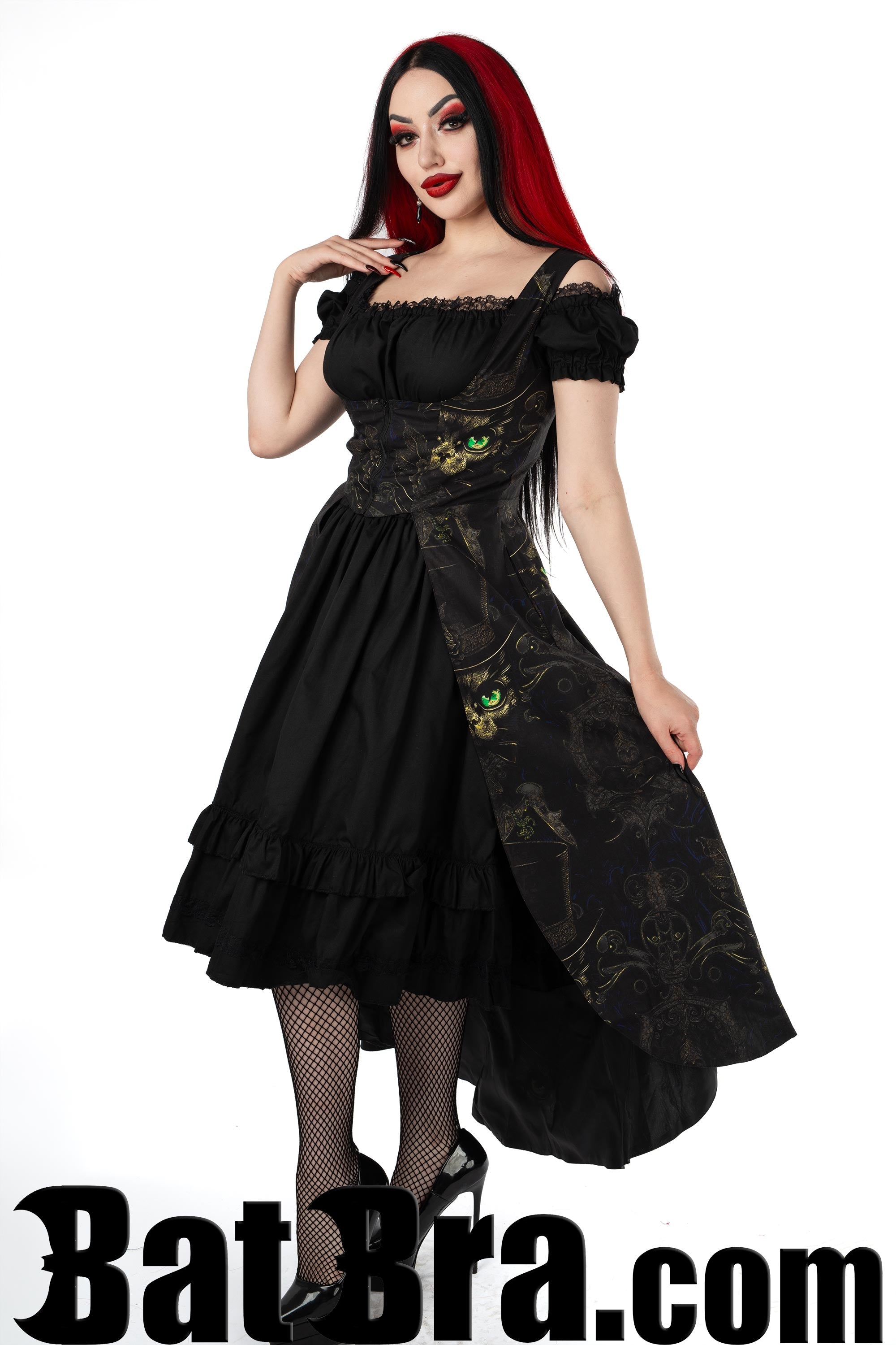 Waistcoat Dress With Sphinx Motif